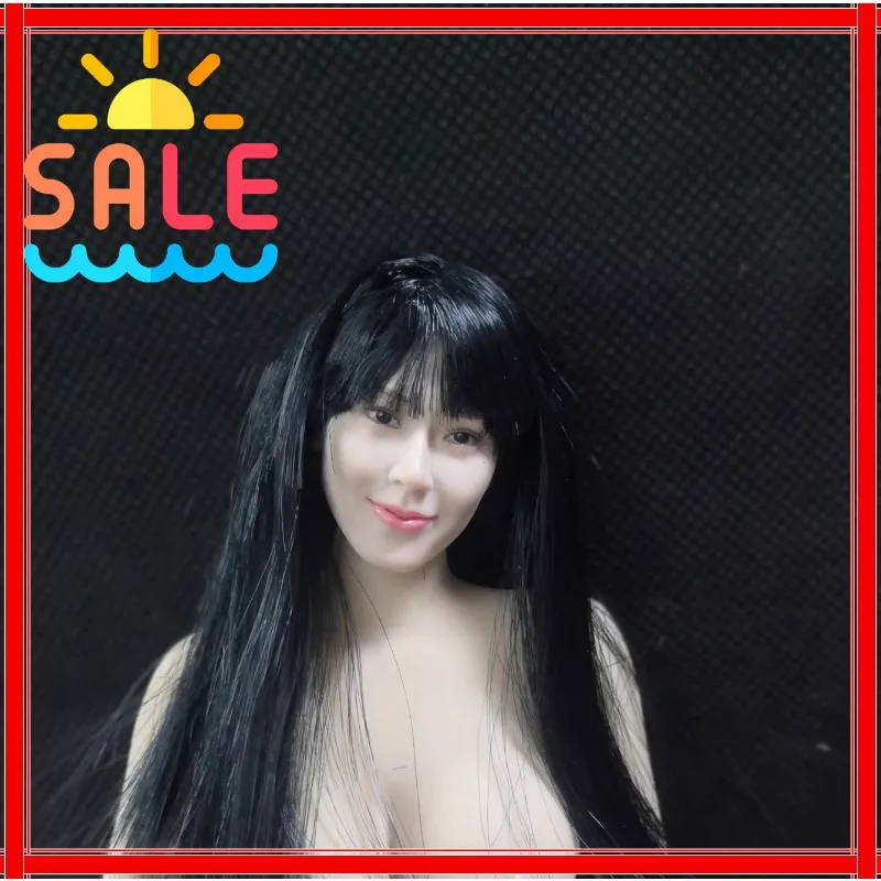 

1/6 Scale Yumi Fukada Pale Skin Head Sculpt Female Soldiers Beauty Head Carving Model for 12" Action Figures Accessories