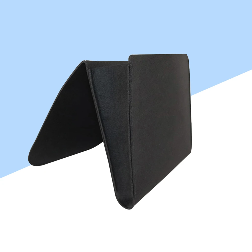 

Foldable Felt Bedside Organizer Bag Storage Pouch For Dorm Room Chair Armrest Tidy Holder Black Lightweight Easy Clean
