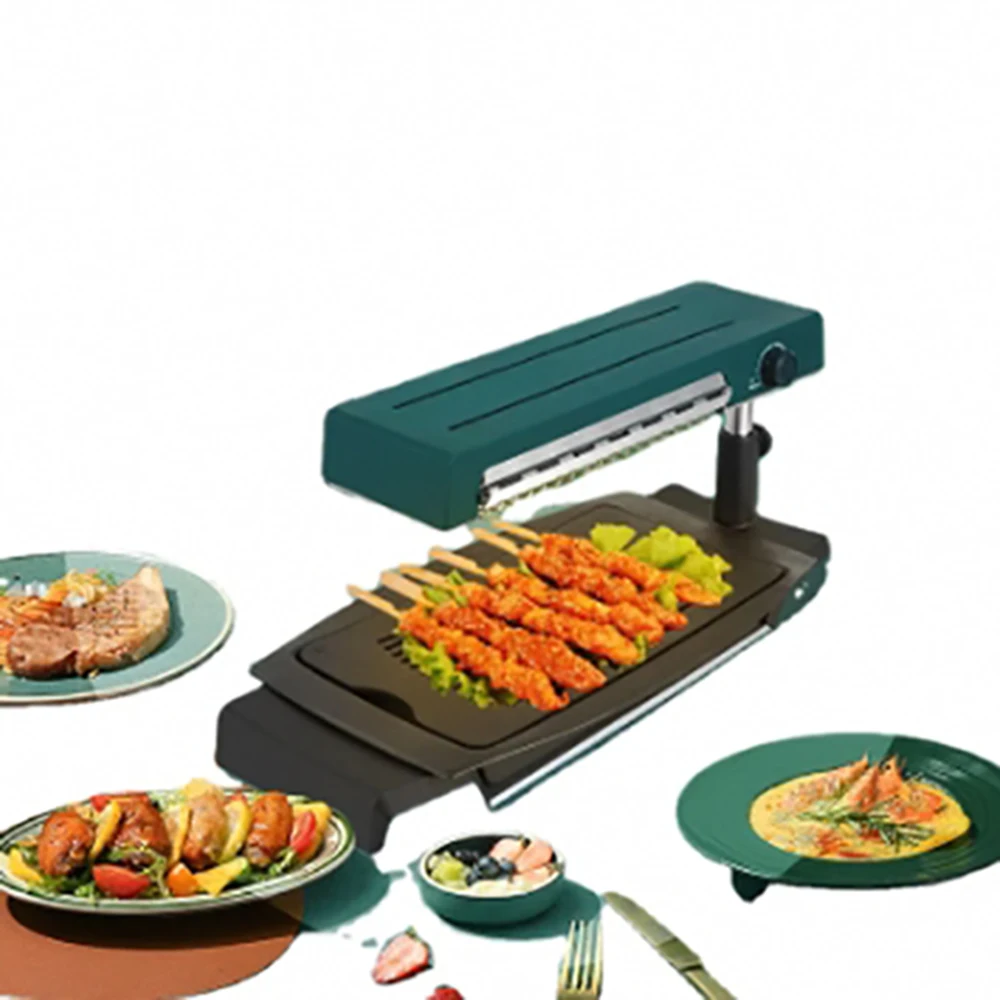 3 in 1 Multifunction indoor smokeless bbg electric grill electric barbecue grill for