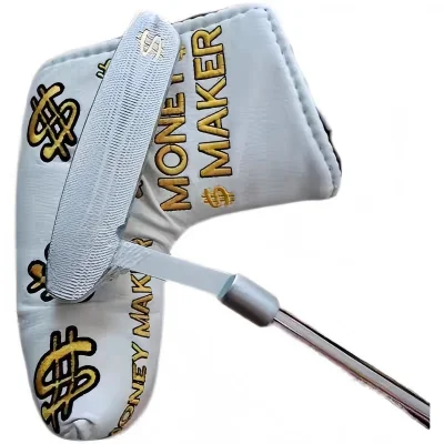 Club de golf, putter droit, Putter à lame pour une sensation et une précision, design fin traditionnel avec Clean Topline, droitier pour hommes.