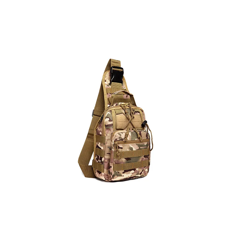 2023 New Men\'s Tactical Chest pack Camo Outdoor Cycling Sports One Shoulder Cross-body Bag Oxford Cloth High Quality Leisure