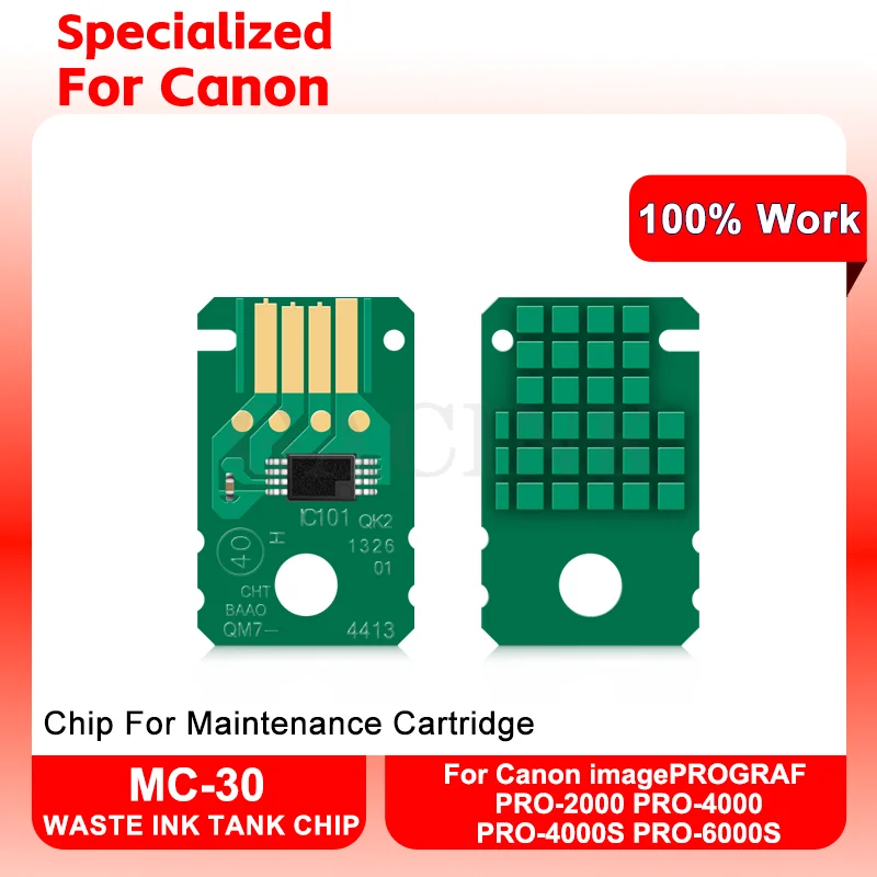 MC30 MC-30 Maintenance Box Chip For Canon imagePROGRAF PRO-2000 PRO-4000 PRO-4000S PRO-6000S Printer Ink Maintenance Tank Chip