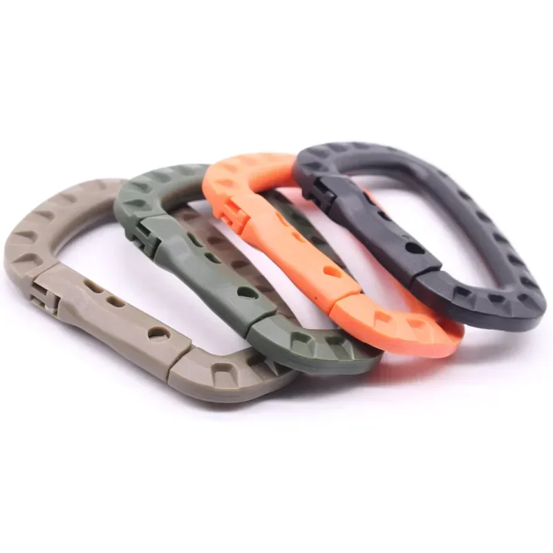 

2024 Carabiner Quickdraw Tool Clip Molle Webbing Strap Outdoor Backpack Buckle Snap Lock Camp Climb Bag Tactical Hang Hook Clasp