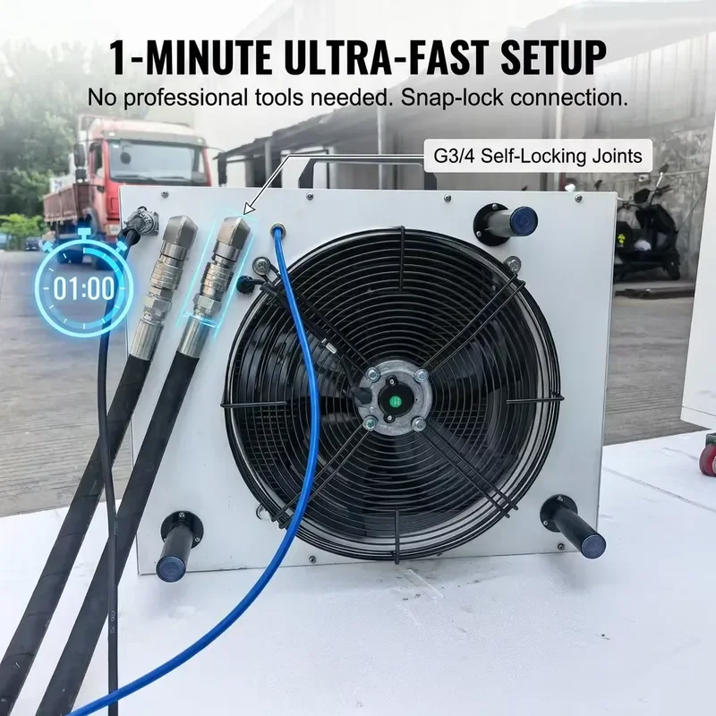 1 minute quick installation of split water-cooled 5KW 7KW 14KW portable air conditioner, equipped with GMCC compressor,