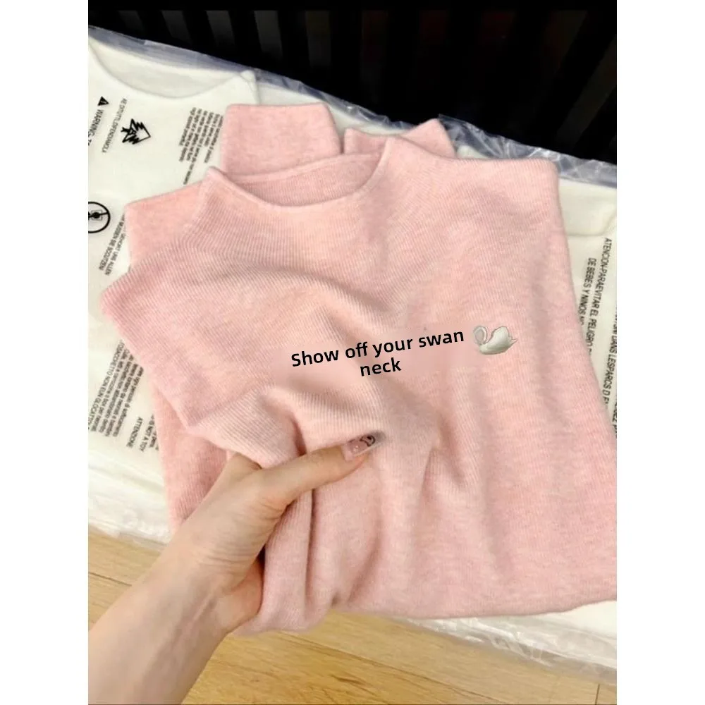 Suéter F Slim Fit Quente de Tricô com Gola Alta, Csa Base Versátil e Moderna para Outono/Inverno