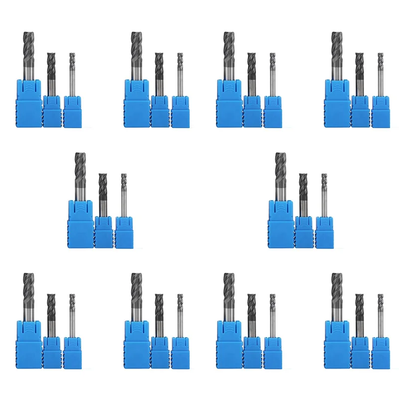 

BAAG-30Pcs 4 6 8 Mm Carbide End Mill 4 Flutes End Mill Set Milling Cutter Tool CNC Carbide Milling Cutter Spiral Router Bits