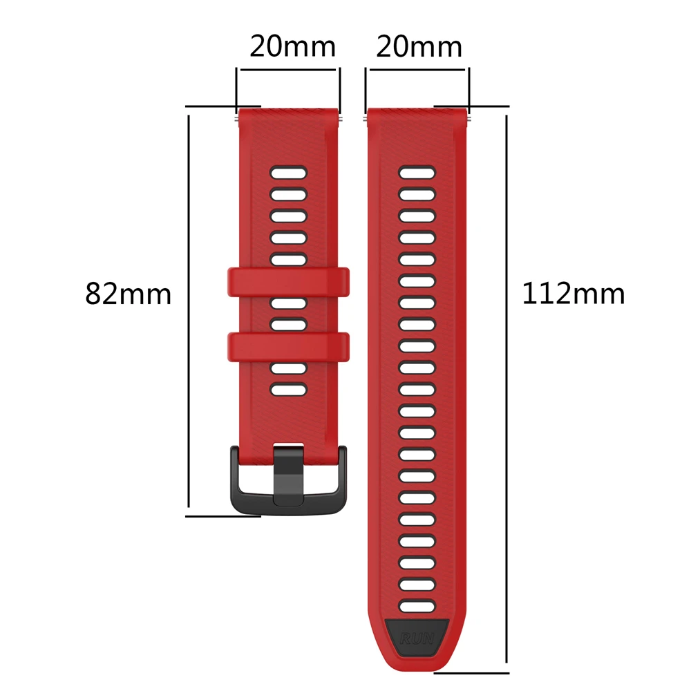 Garminシリコンスポーツストラップ,時計アクセサリー,Forerunner用バンド,音符3, 2,sq 2,venu 2 plus,20, 22mm, 265, 255, 245, 165, 645