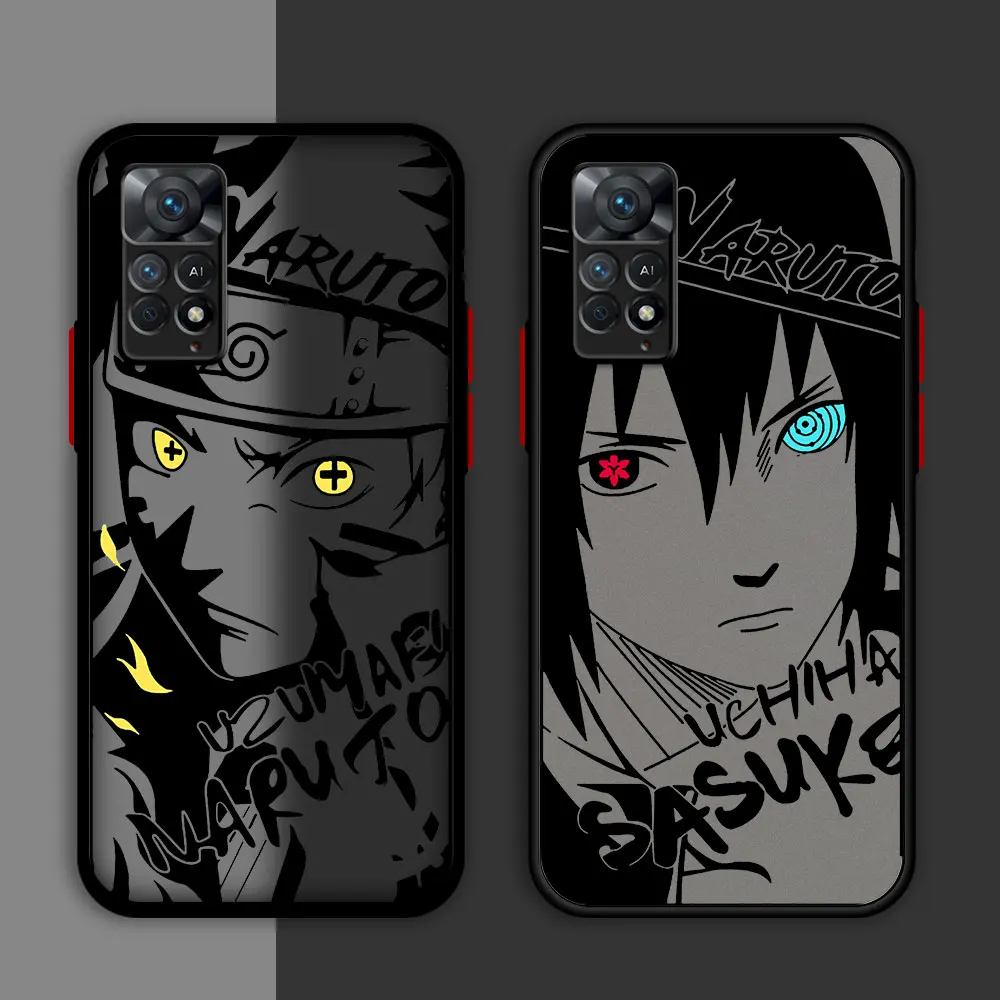 Phone Case for Redmi Note 11T 9 9S 10 Pro 11 Pro 11S 12S 12 13 Pro 10S 9T 11 12 Clear Shockproof Anime Cool-N-Narutos Cover