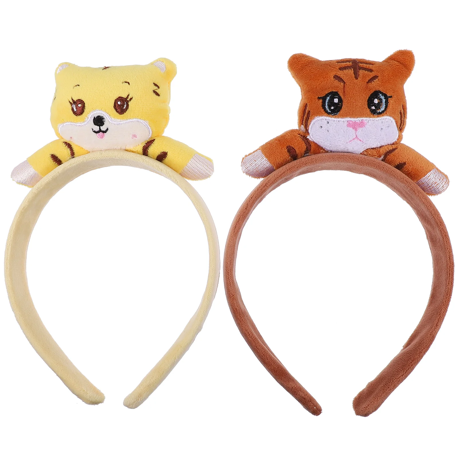 2 Pcs Headband with Hair Accessories Party Hairband Costume Hoops Tiger Baby