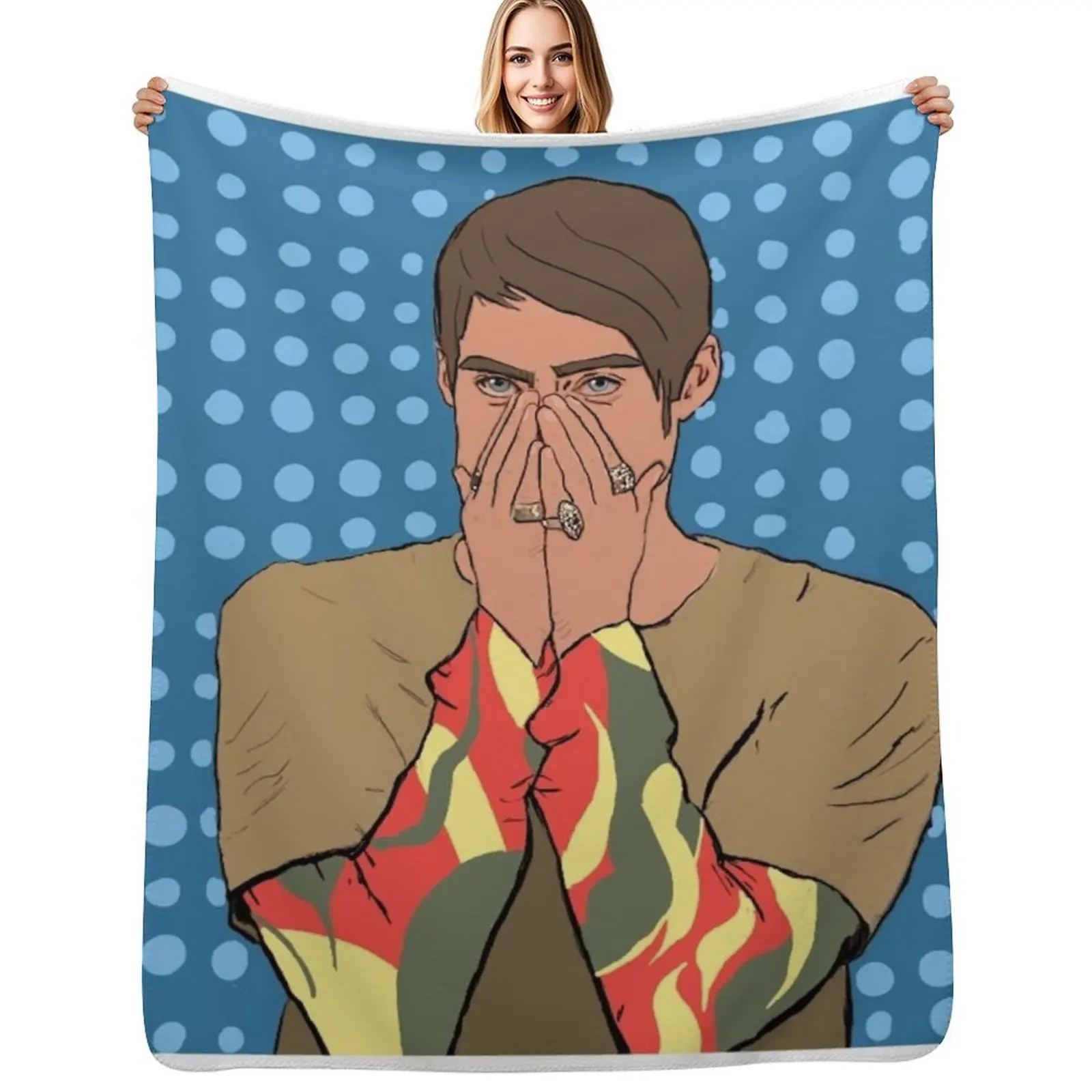 

SNL Stefon Throw Blanket Flannel Fabric sofa bed blankets and throws Blankets For Bed Blankets