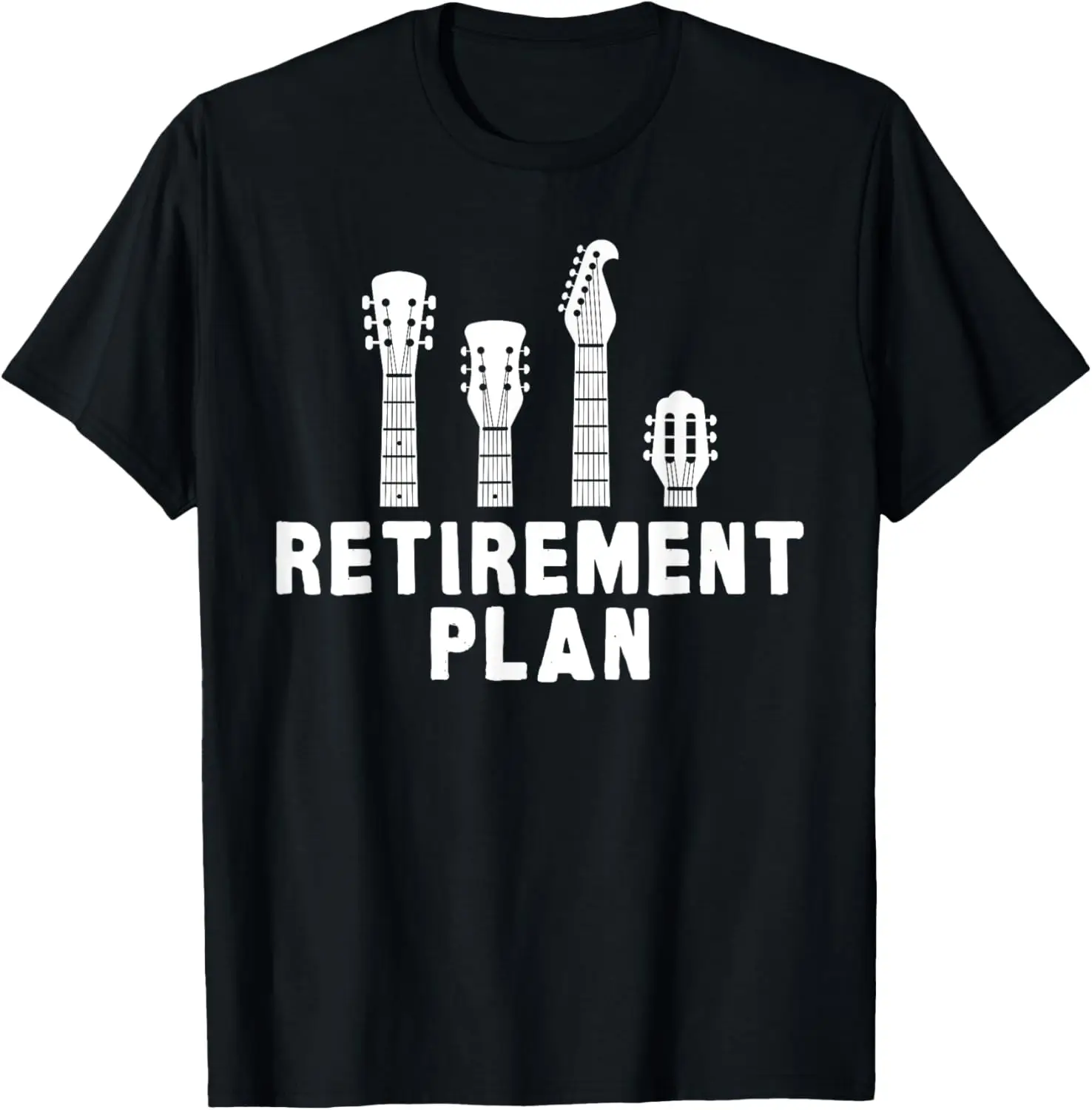 Guitare Band Retirement Plan Musik CD & Vinyl Vintage T-Shirt