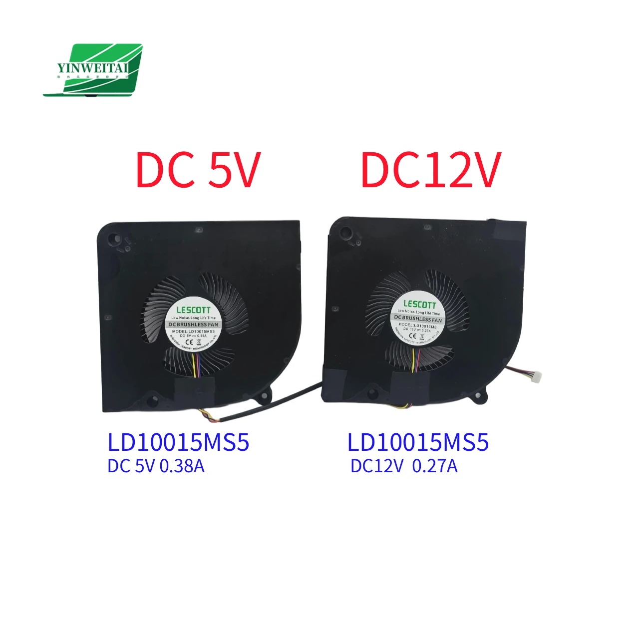 New fan For LD10015MS5 DC 5V 0.38A  LD10015MS5 DC12V 0.27A 10015 Turbine fan, mini mainframe cooling fan
