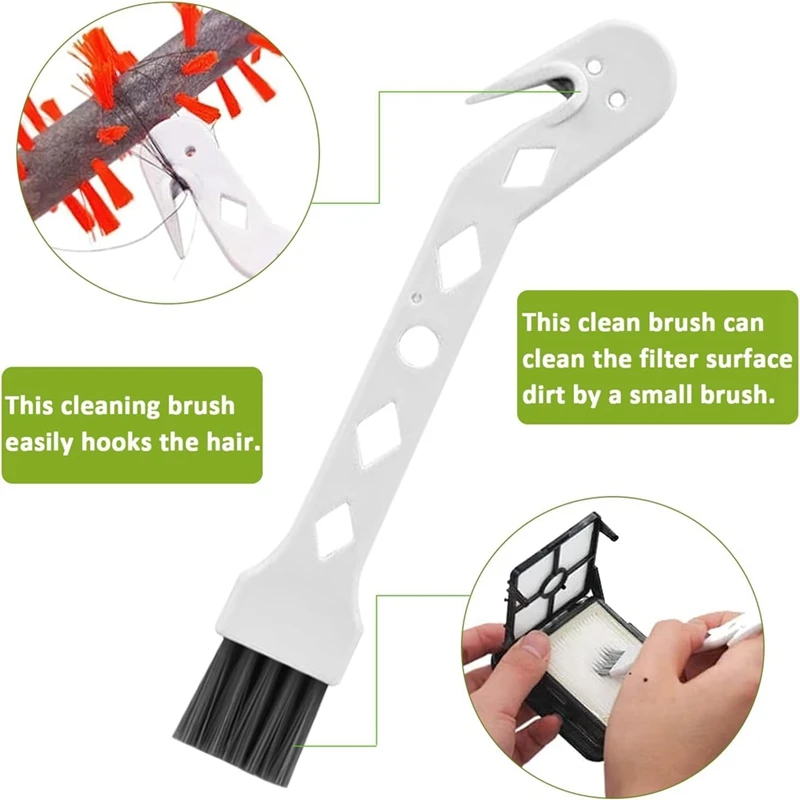 Replacement Spare Parts Accessories For Bissell Crosswave 2306A & 1785 Series, Vacuum Filter 1866, Multi-Surface Brush Roll 1868