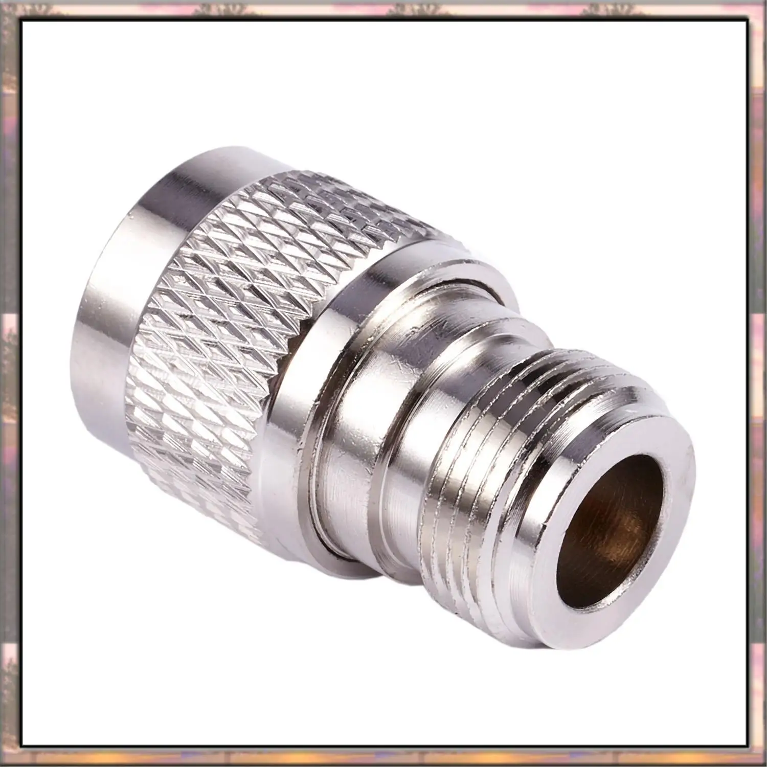 BAAZ HOT 1 Pz UHF Maschio PL259 A N Femmina M/F Dritto Coassiale Adattatore RF e 1 Pz UHF SO-239 Femmina Jack Forma Quadrata Tazza di Saldatura Co