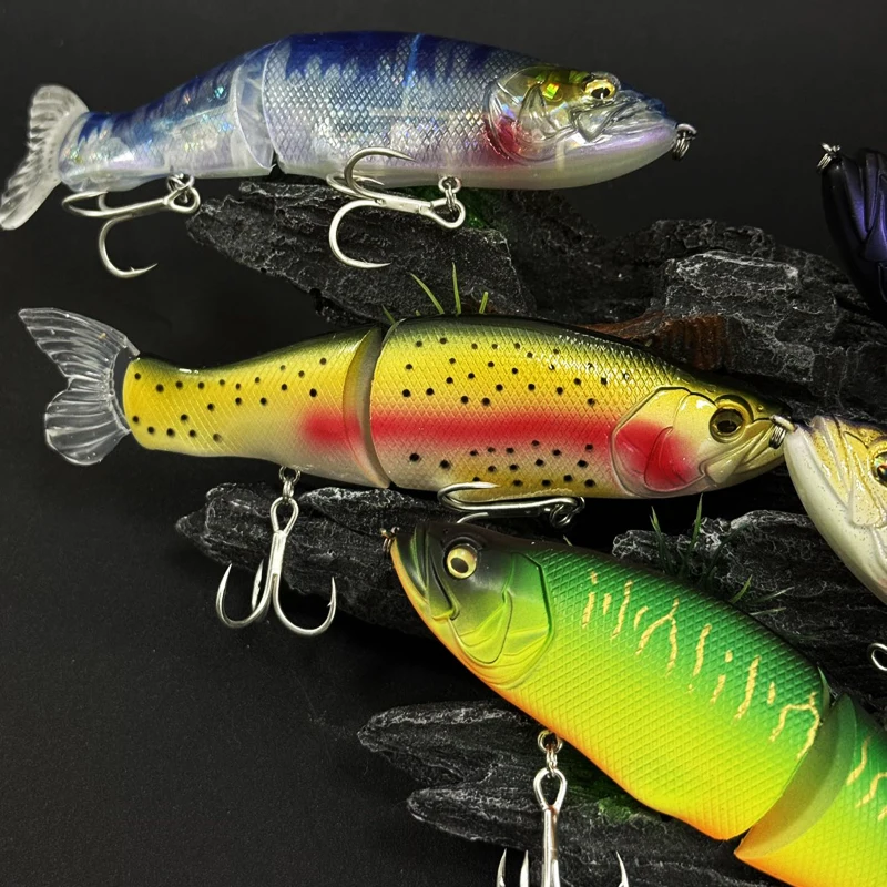 Swimbait multiarticulado 135mm – Señuelo duro para lucio y mar - imagen 2