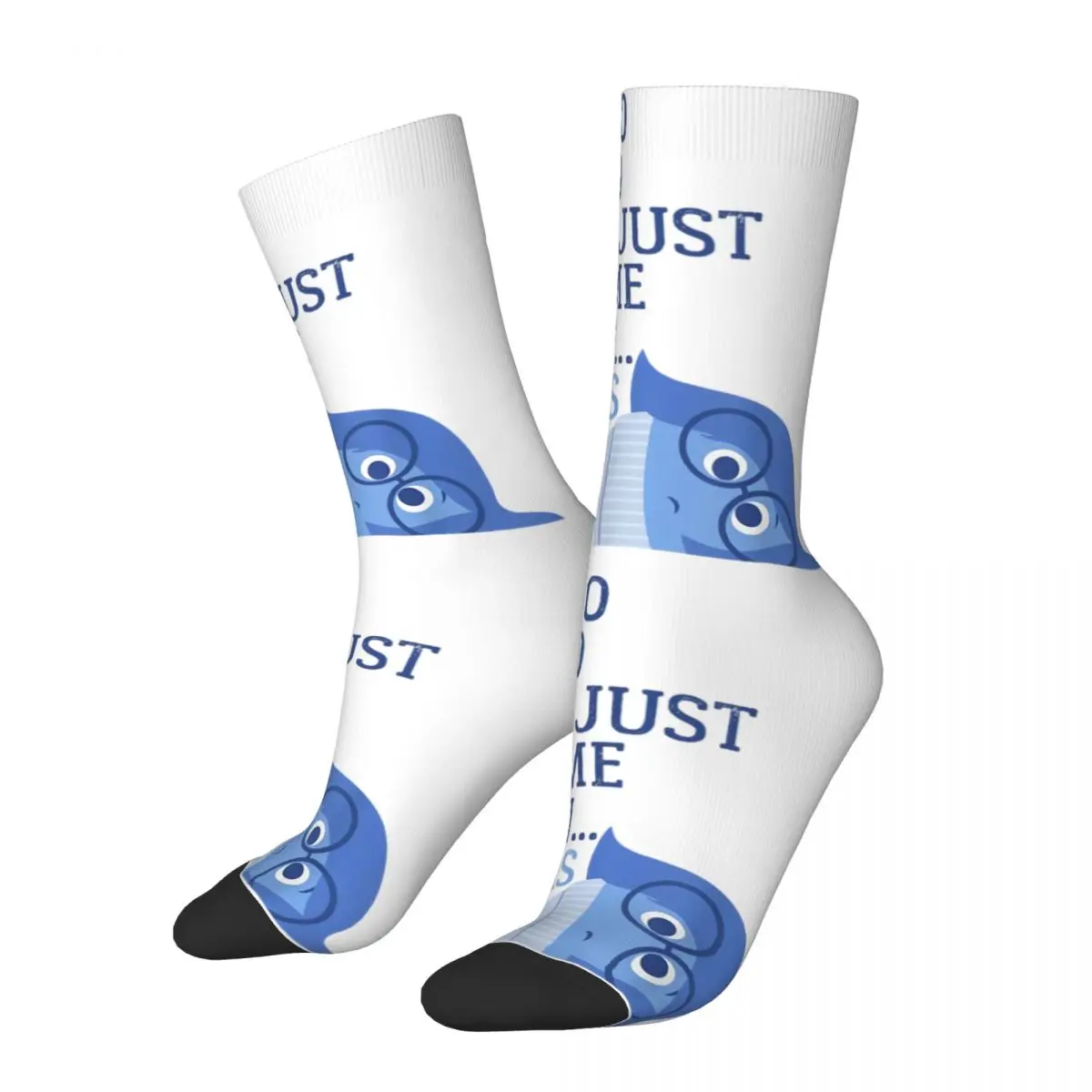 

Winter Warm Casual Men's Women's Inside Out I'm Too Sad To Walk Emotion Socks Non-slip Football Socks