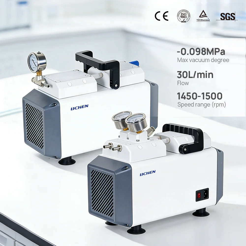 LICHEN Diaphragm Oil-free Vacuum Pump Small Positive and Negative Pressure Reducing Silent Suction Negative Pressure Pump Lab