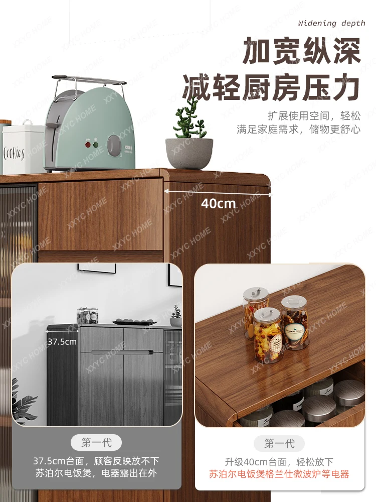 خزانة تخزين من الخشب الصلب لغرفة المعيشة ، خزانة شاي ، خزانة مطبخ