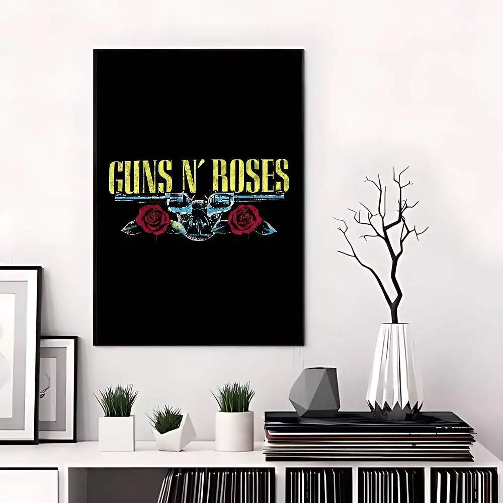 Rock Music Band G-Guns N Roses Anime Posters Sticky Whitepaper Sticker DIY Room Bar Cafe Kawaii Room Decor view 4