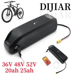 Hailong-Batterie pour vélo électrique avec USB, BMS intégré, 350W-1000W, 10S, 13S, 14S, 18650, 48V, 20Ah, 36V, 20Ah, 52V, 20Ah, Nouveau