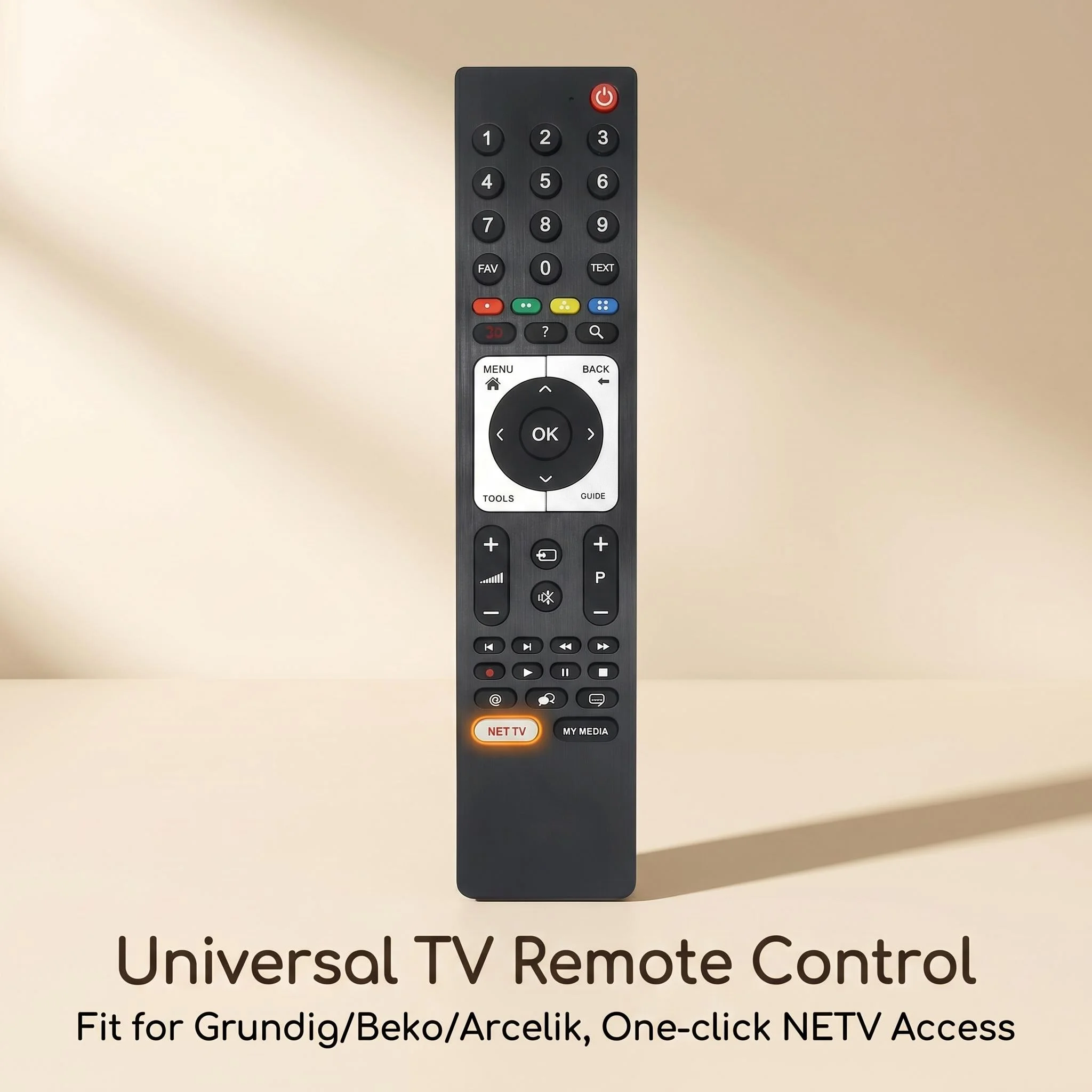 FAZV RM-L1383 Universal Remote Control for Grundig/Beko/Arcelik TP7187R T1252 RM-283C 06C RC-GD1/YE1