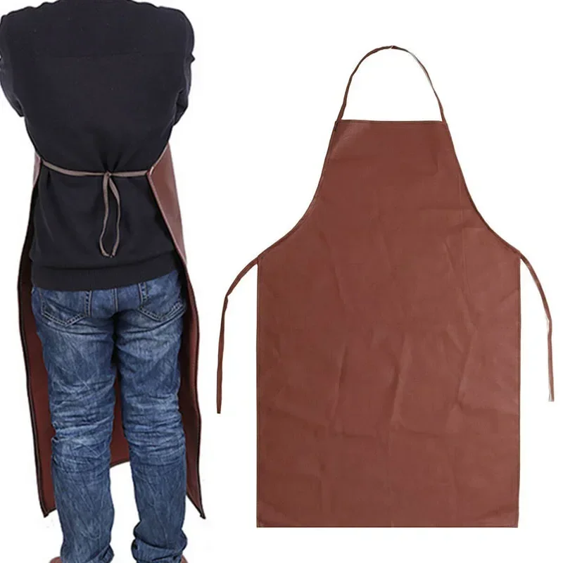 Polyurethane Leather Welding Apron Equipments Welder Thermal Insulation Protection Wear Electric Welding Anti Scalding Aprons