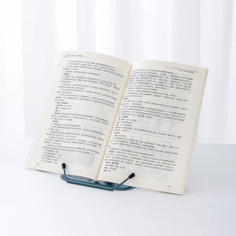 Simple Metal Reading Stand Stable Foldable and Adjustable Bookshelf Portable Music Score Stand
