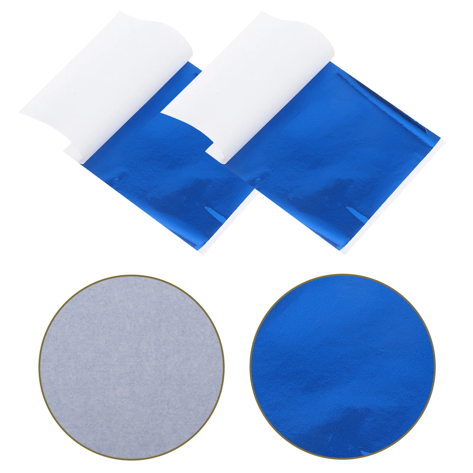50 Uds. Hojas de papel de aluminio de hoja dorada, imitación dorada brillante, manualidades, decoración, papel de aluminio artístico para marcos, muebles, clavos