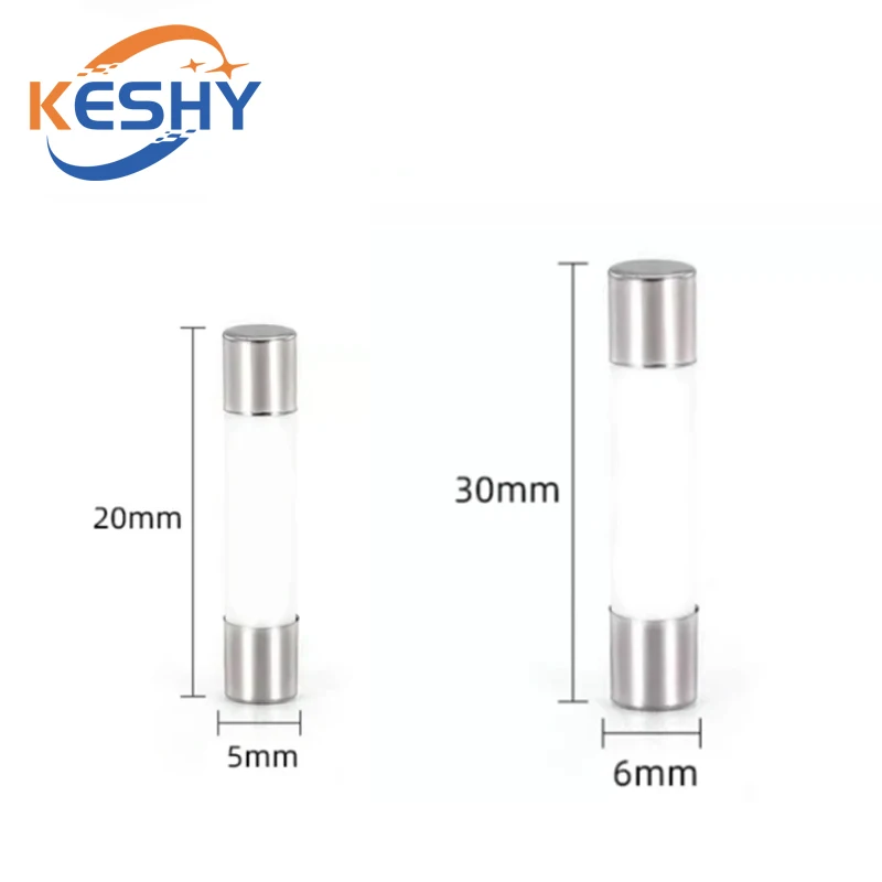10 قطعة/الوحدة 5*20 مللي متر 6*30 مللي متر ضربة سريعة أنبوب الصمامات 250V 0.5A 1A 2A 3A 4A 5A 6A 6.3A 8A 10A 15A 20A 25A 30A أمبير فيوز السيراميك منصهر
