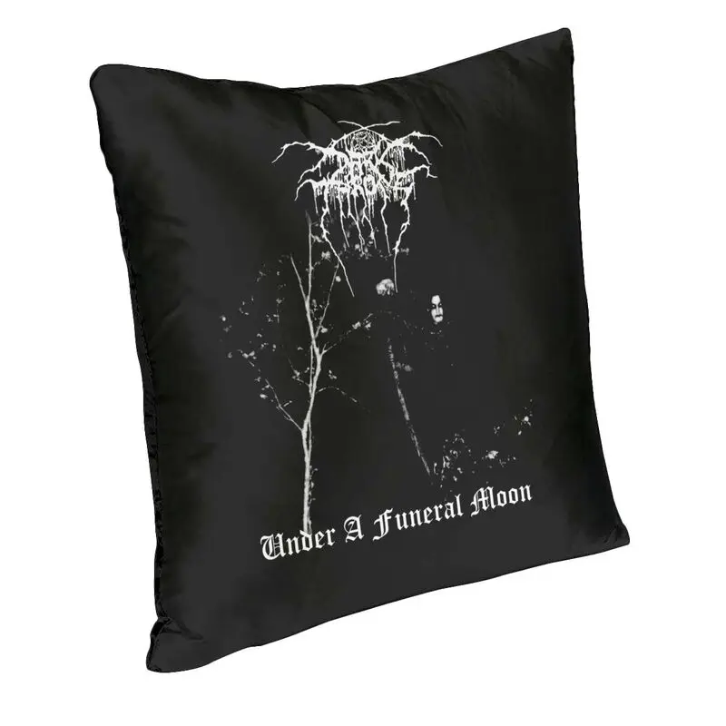 Darkthrone Under A Funeral Moon Cushion Cover Two Side 3D Print Norwegian Black Metal Band   Throw Pillow Case Pillowcase
