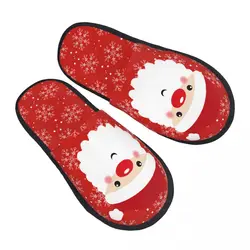 Christmas Head House Slippers Soft Warm Memory Foam Fluffy Slipper Custom Print Women Indoor Outdoor Shoes