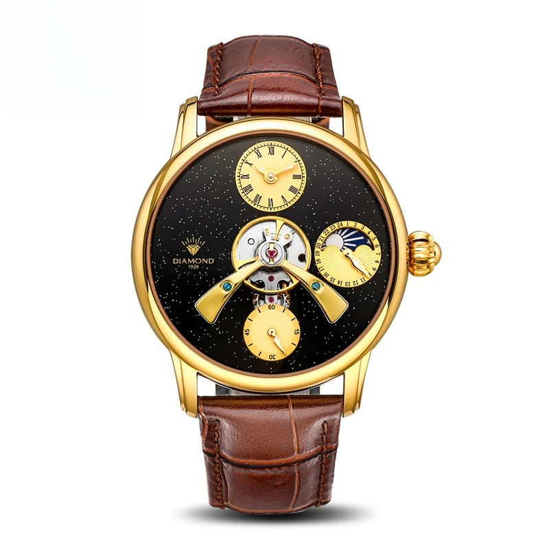 

Shanghai Watch Museum Joint Diamond Watch Automatic Center Flywheel Men's Mechanical