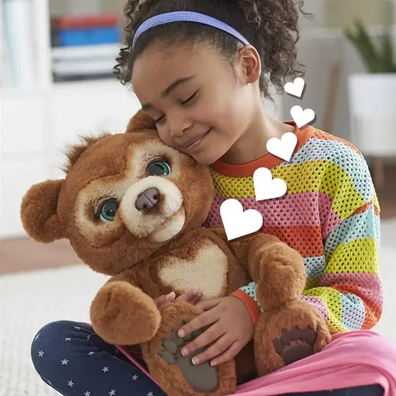 25cm Interactive Bear Plush Toy with Music Cute Electric Music Bear Lovely Stuffed Kids Birthday Xmas Christmas Gift 아기 유아 장난감