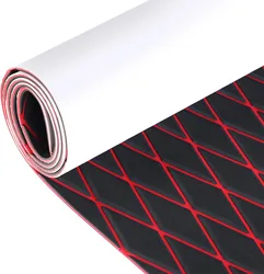 1900*700mm EVA Foam Decking Sheet Pads with Rhombus Patterned Strong Adhesive Anti-Skid Faux Teak Yacht Marine Boat Flooring Mat