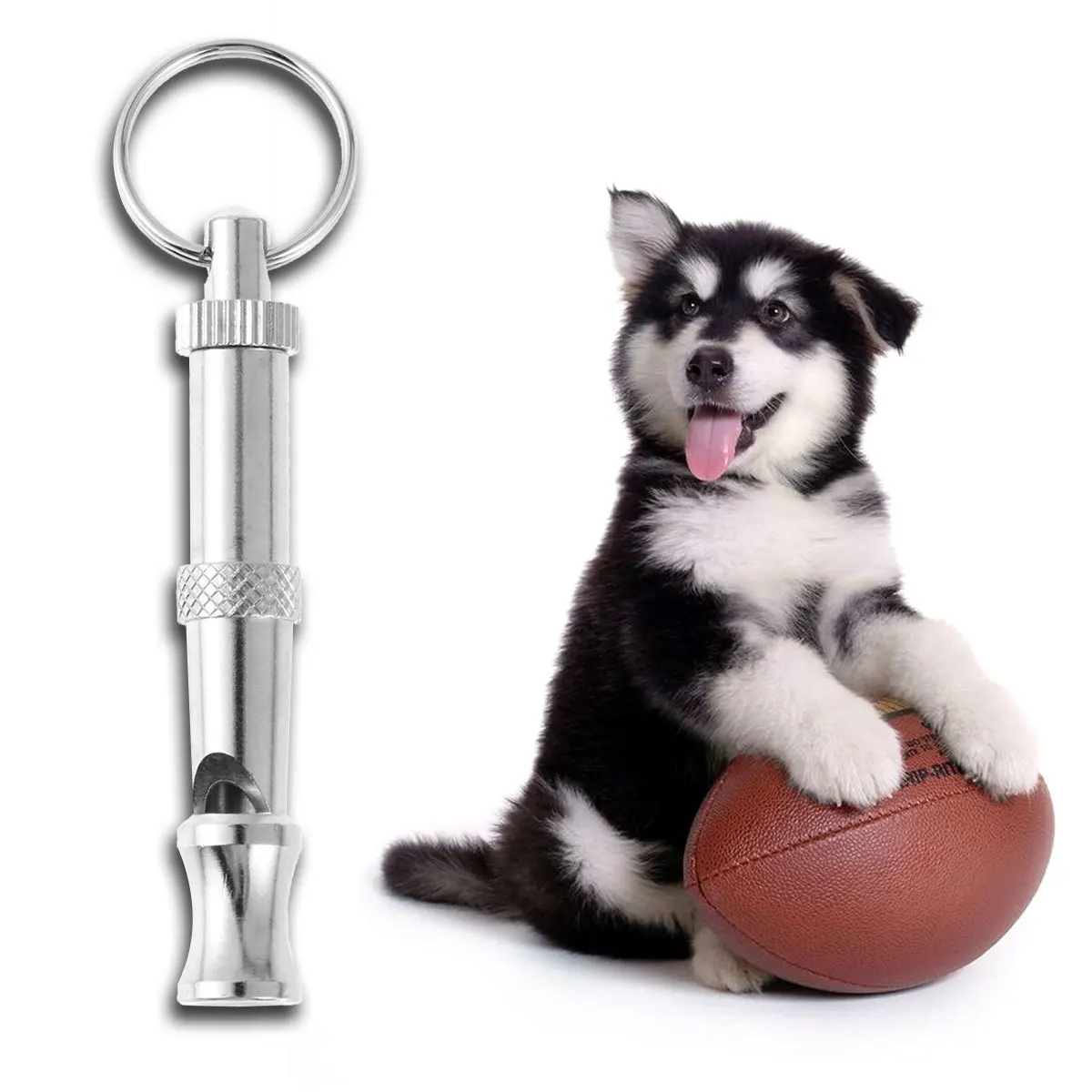 

Dog Whistle For Training Ultrasonic Sound Copper Plated Portable Lanyard Whistle For Dogs Pet Training Tool