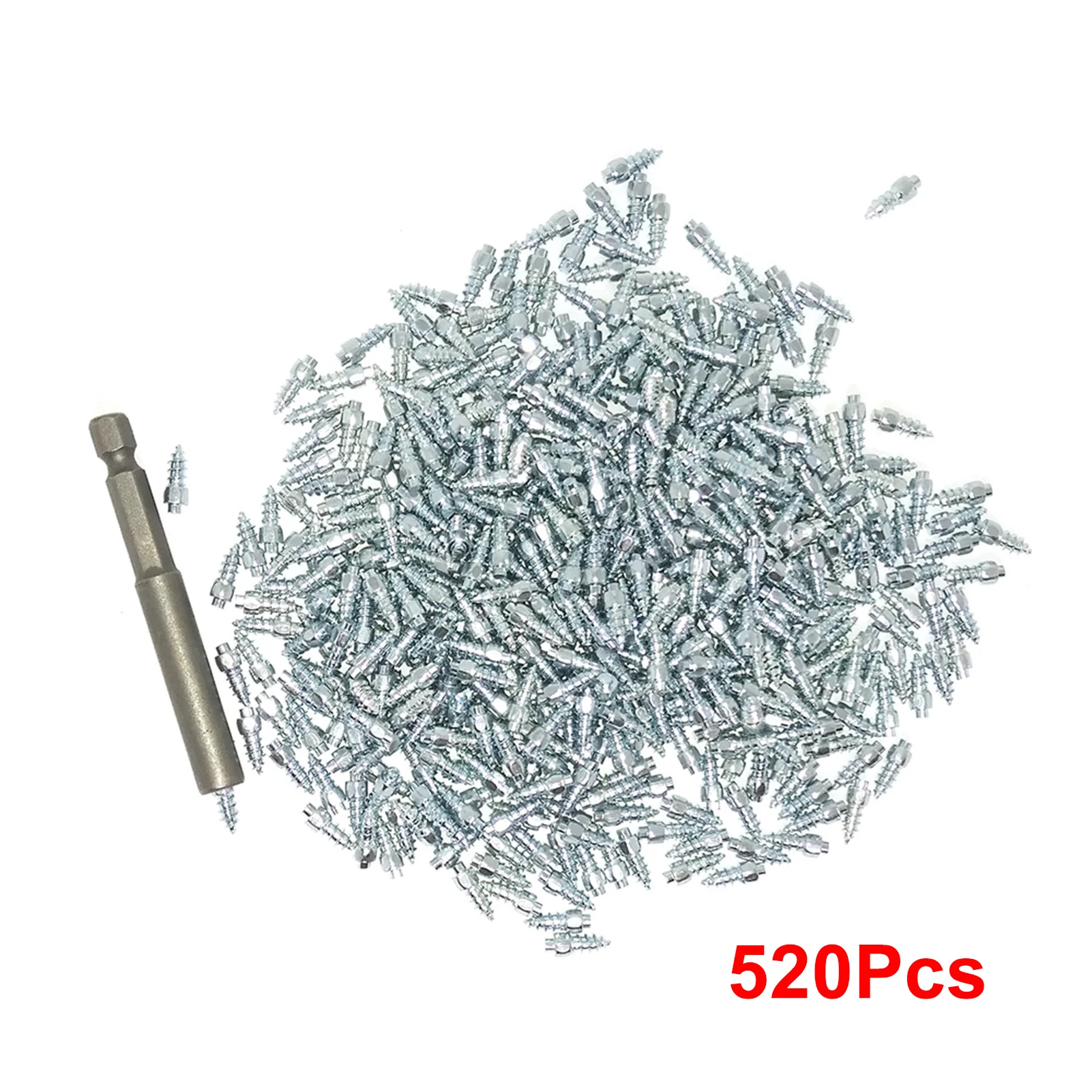520Pcs Car Tires Studs Screw Snow Tire Studs Spikes Wheel Tyres Snow Chains Studs for Car Motorcycle Tires Winter