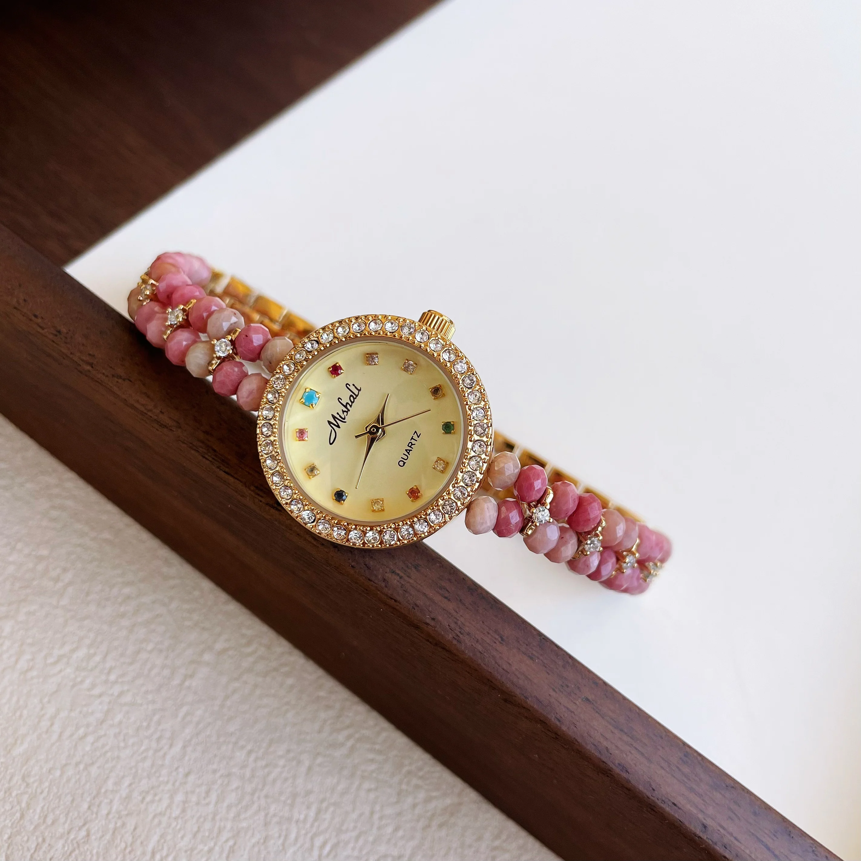 

Elegant Women'S Watch, Pink Bracelet Style, Fashionable 2026 New Style, Suitable For Women, High-End Selection Of Watches.
