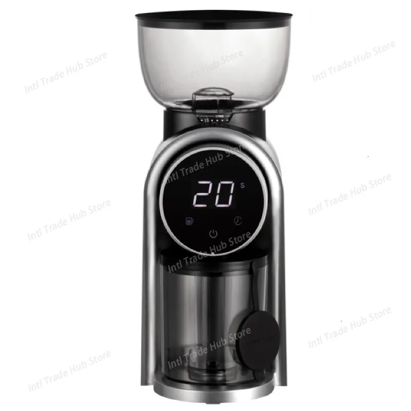 Electric Coffee Grinder Automatic Burr Mill Coffee Bean Grinder for Espresso American Coffee Pour Over Visual Bean Storage