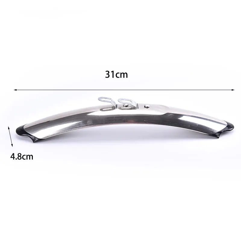 Retro Bike Front Rear Fenders 700c 27\'\' Stainless Steel Road Bike Mudguards