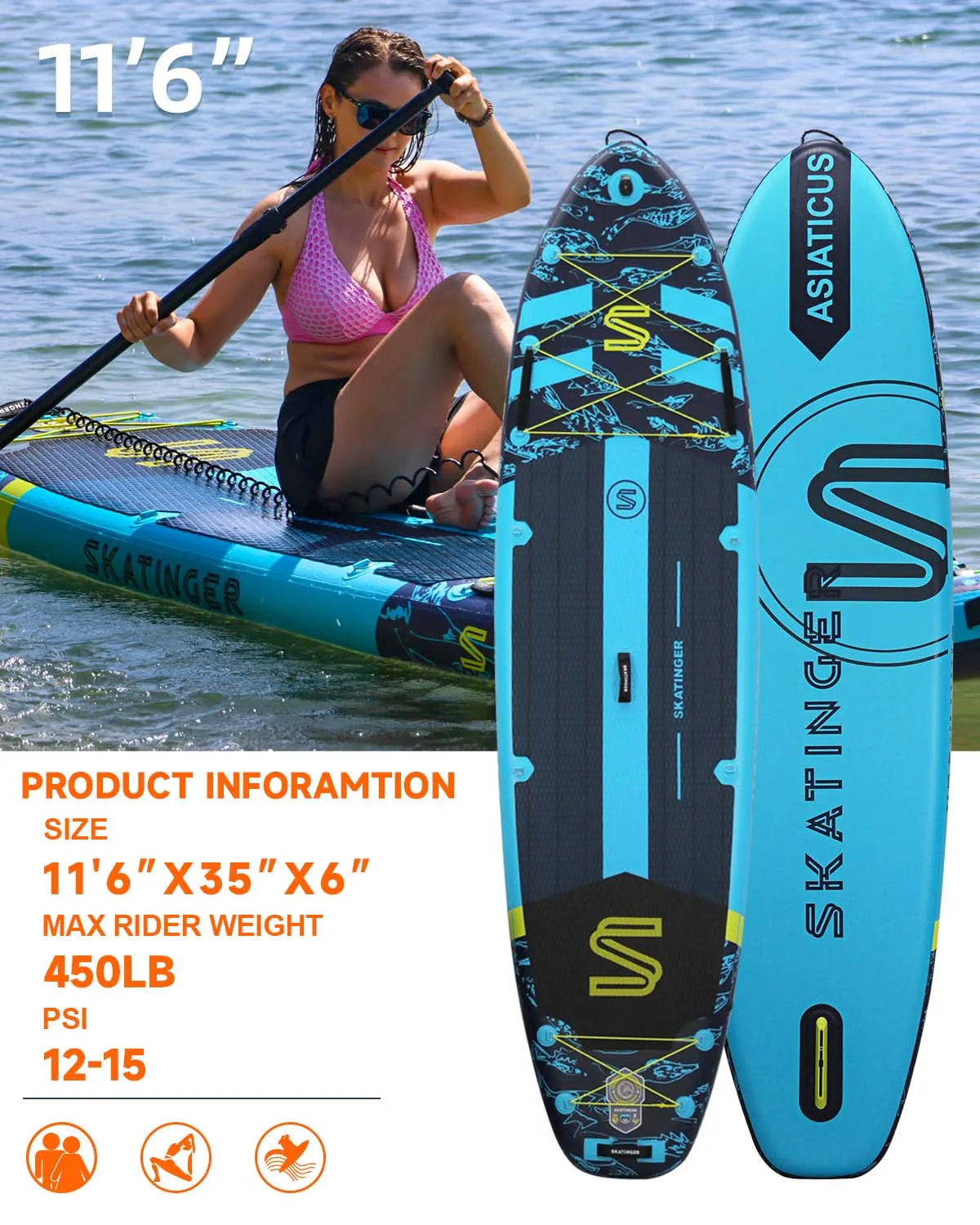 Patinista Stand Up Paddleboard SUP Paddle Stand Up tabla de Paddle inflable Supboard Padel Tabla tabla tabla de Surf a la venta