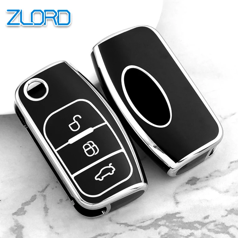 Car Key Case Cover For Ford Focus 2 3 MK3 Mk4 Fiesta Mk8 MK3 MK7 Puma Mondeo Mk5 Mk4 Explorer Ecosport Kuga C MAX Bronco Mustang