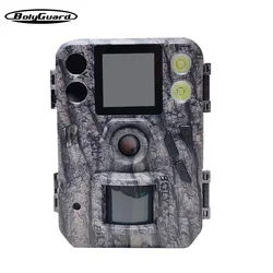 BolyGuard SG520-Plus Trail Camera 4K 48MP Dual Flash HD(Black IR&White LED)Hunting Wildlife Camera Night Vision Outdoor Scouting