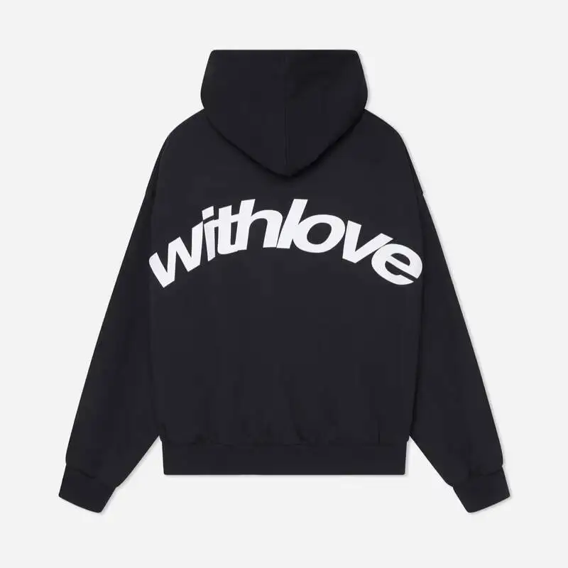 

Oversized Letter Print Hoodie Hip Hop Sweatshirt Unisex Vintage Long Sleeve Pullover Streetwear Casual Hooded Jacket