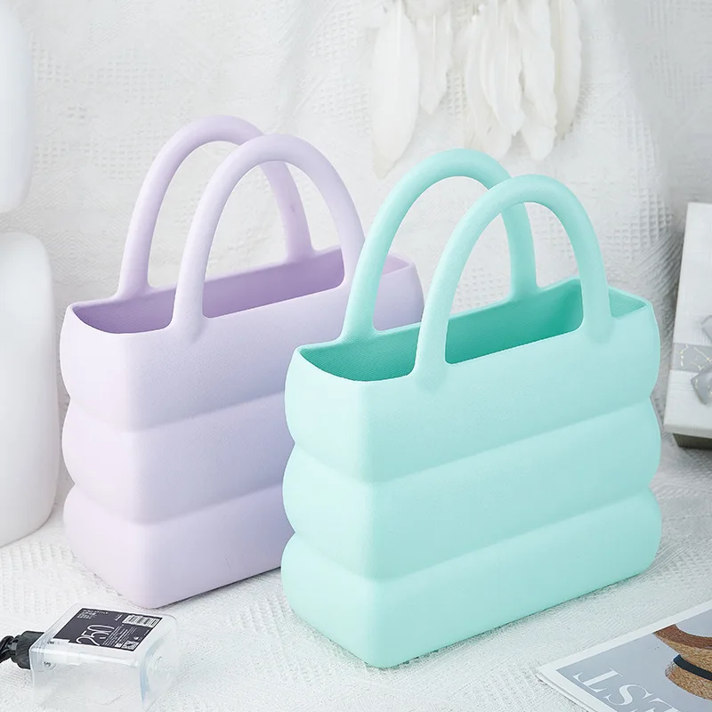 Bolso pequeño de Macaron para mujer, bolsa de cesta de verduras, bolso de cosméticos, bolso de compras de Eva, bolso de playa, bolsos laterales para mujer