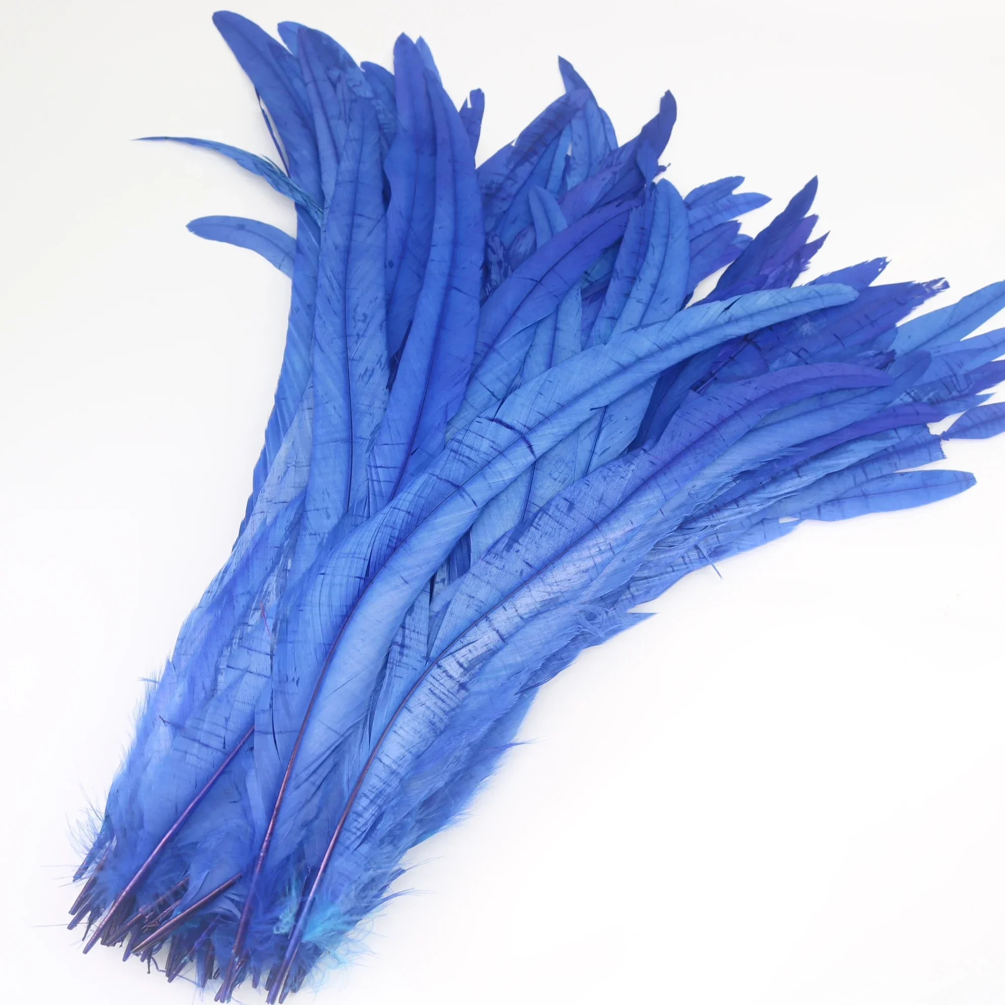 100Pcs 40-45cm Rooster Tail Feathers Indian Headdress Accessories Carnival Feather Holiday Decorations Long Plumes for Crafts