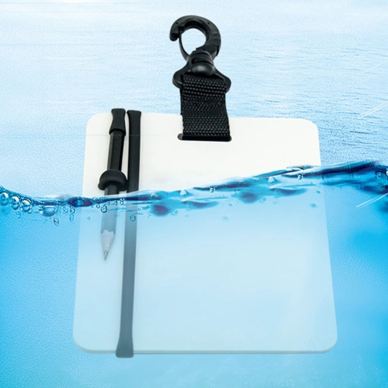 Small Writing Plate for Dive Write Board Diving Wordpad Underwater Writing Board with Pen for Communication in Water