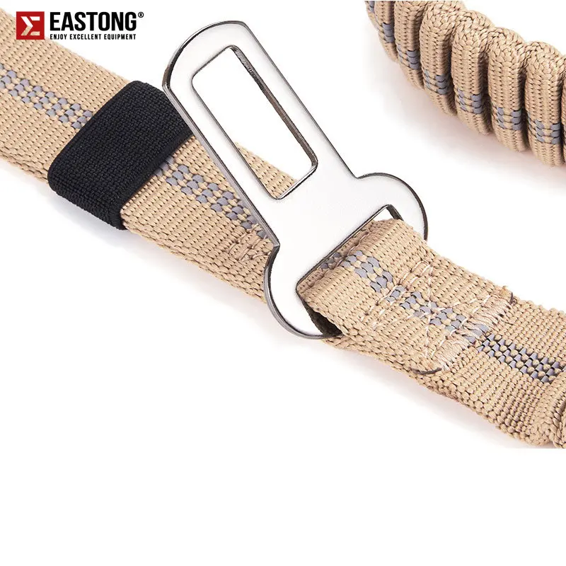 Robuste Hundeleine mit elastischem Bungee für mittelgroße und große Hunde – Stoßdämpfung und Sicherheitsclip im Lieferumfang enthalten – Detail 9