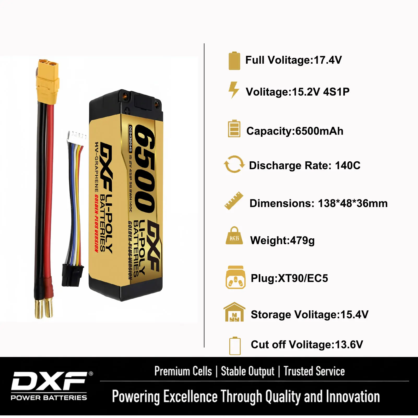 DXF Battery Lipo 2s 3s 4s LCG ULCG Shorty HV EFRA NGP 4400mAh 4800mAh 5200mAh 6300mAh 7000mAh 8000mAh 8400mAh 9200mAh 10000mAh