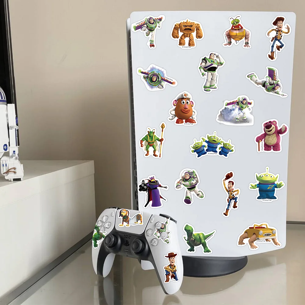 50pcs Disney 3D Toy Story Buzz Lightyear Alien Stickers Cartoon Cute Graffiti Decals For Kids Laptop Luggage Diary Sticker