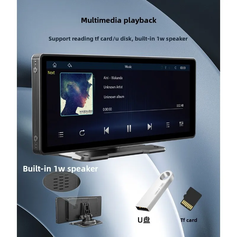 

For Cars 10.26 Inch Portable Bluetooth MP5 Wireless CarPlay Android Auto Player with Rear View Camera Navigation Display System